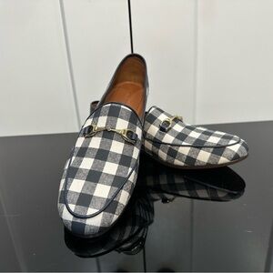 Coach Haley Gingham Loafers – Navy/Chalk – Size 7.5 – NWOB